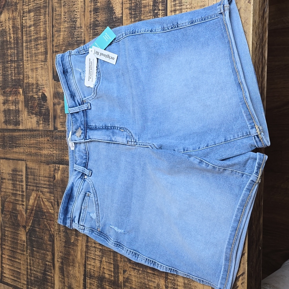 Maurice's M jeans blue denim shorts size 16w with tags